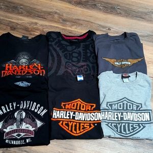Bundle of 6 Harley Davidson t shirts